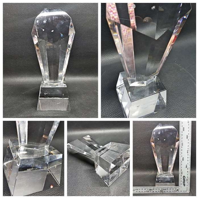 Large Unbranded Lead-glass Trophy