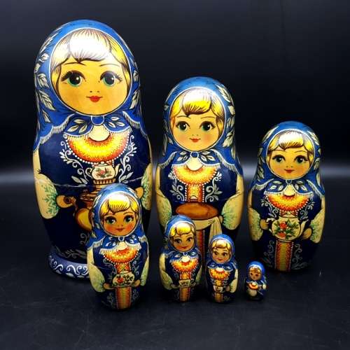 RARE!!! Oversized Highly Detailed Hand Detailed Signed Russian Nesting Doll!!!