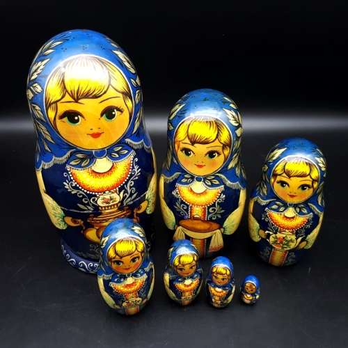 RARE!!! Oversized Highly Detailed Hand Detailed Signed Russian Nesting Doll!!!