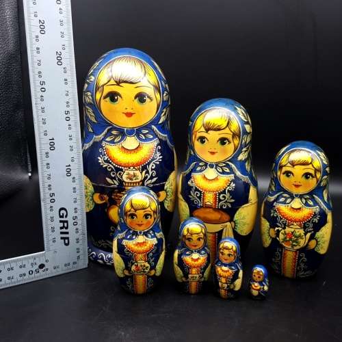 RARE!!! Oversized Highly Detailed Hand Detailed Signed Russian Nesting Doll!!!
