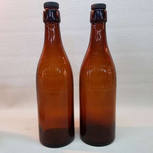 SUPER RARE!!! Original Vintage LION Glass Bottles and Porcelain LION Jug!!!