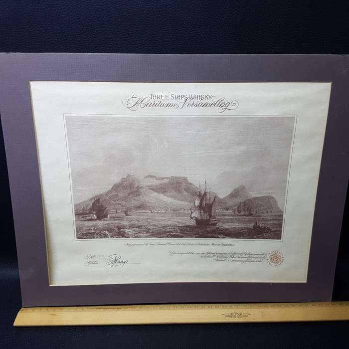 Three Ships Whisky Maritime Collection 183/300 Copperplate Print 1769-1831