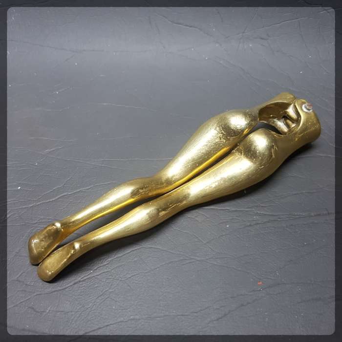 RARE!!! Solid Cast Brass "Sexy Legs" Nut Cracker!!!