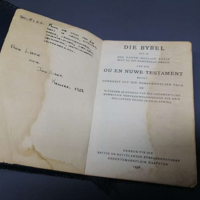 Two 1936 Leather Covered Bibles!!! Bid for Both!!!