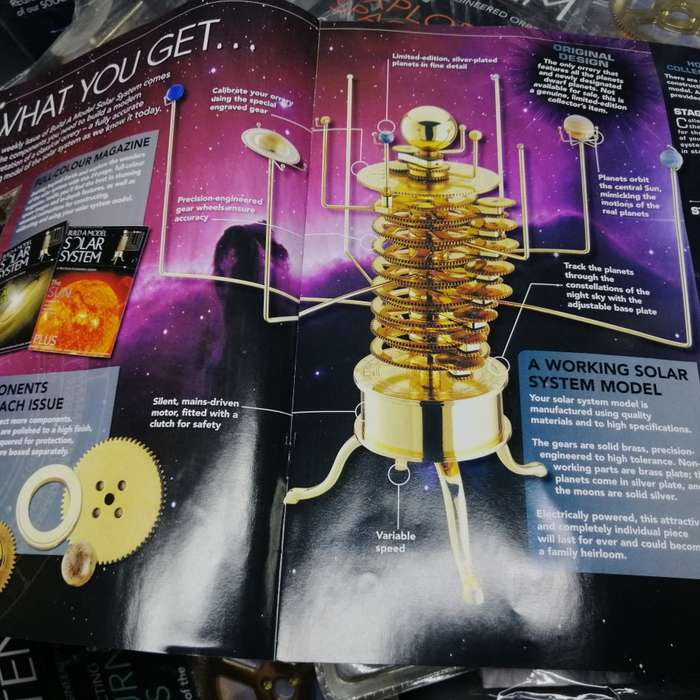 RARE!!! MASSIVE Solid Brass Solar System Building Collection (Not Sure if Its Complete(