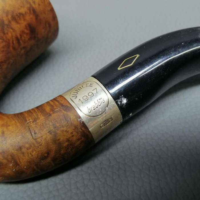 RARE!!! Original Genuine Briar and Sterling Silver Brebbia Jubilee Pipe!!!!