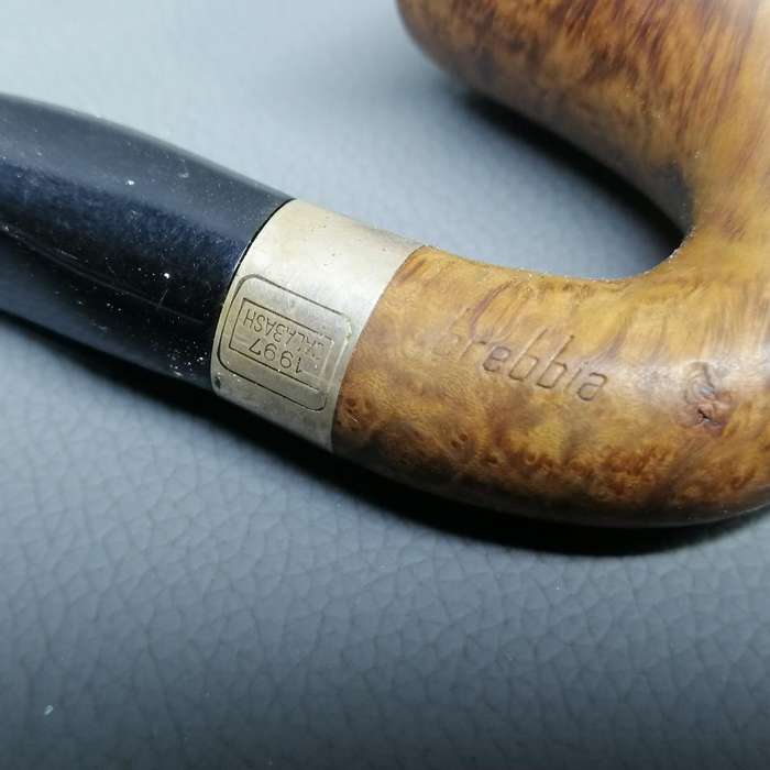 RARE!!! Original Genuine Briar and Sterling Silver Brebbia Jubilee Pipe!!!!