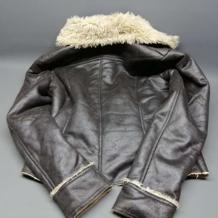 Original Tailored News Feaux Fur Leather Bomber Style Jacket!!!
