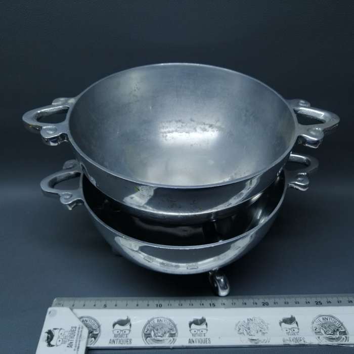 Two Large Cast Metal Carrol Boyes Styled Footed Serving Bowls!!! Bid Per Bowl!!!