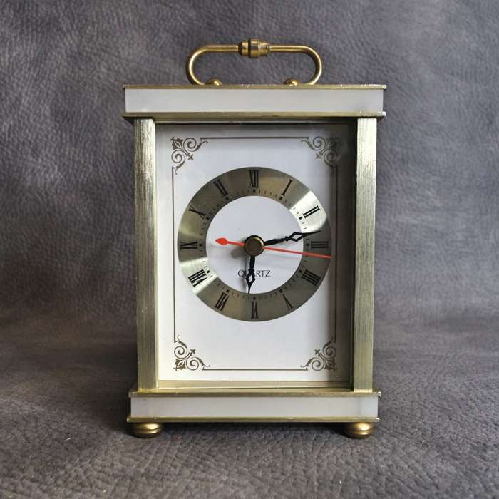 Detailed Brass and Glass Working Anniversary Clock!!!