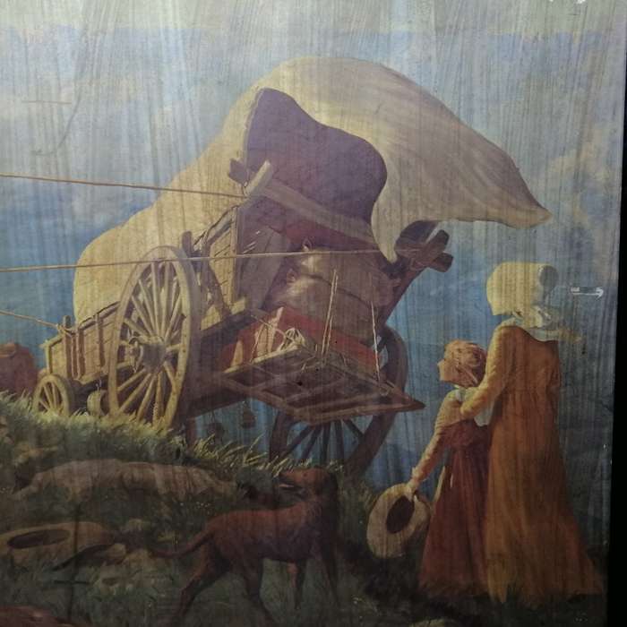 AFRIKANA!!!! Framed  Lithograph - Die Groot Trek - WH Coetzer (860mm x 600mm)