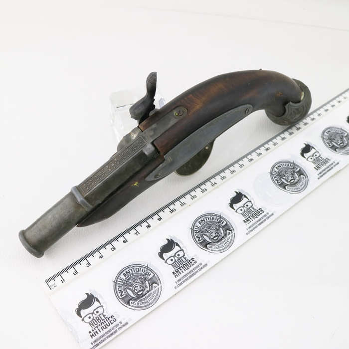 Vintage Decorative Pewter and Wood Spanish Flintlock Display!!!