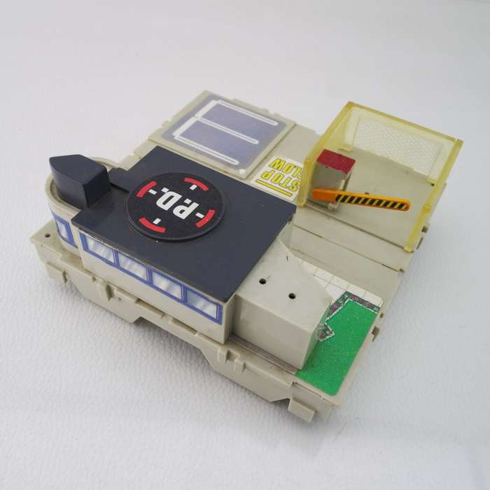 Original 1980's Micromachines Travel City Fold Up Police Impound Play Set!!!