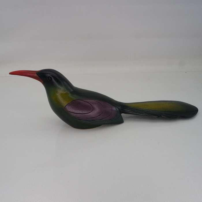 Original Numbered Feathers Gallery Hand Crafted Wood Hoopoe !!! 1668/2000 (Like New)
