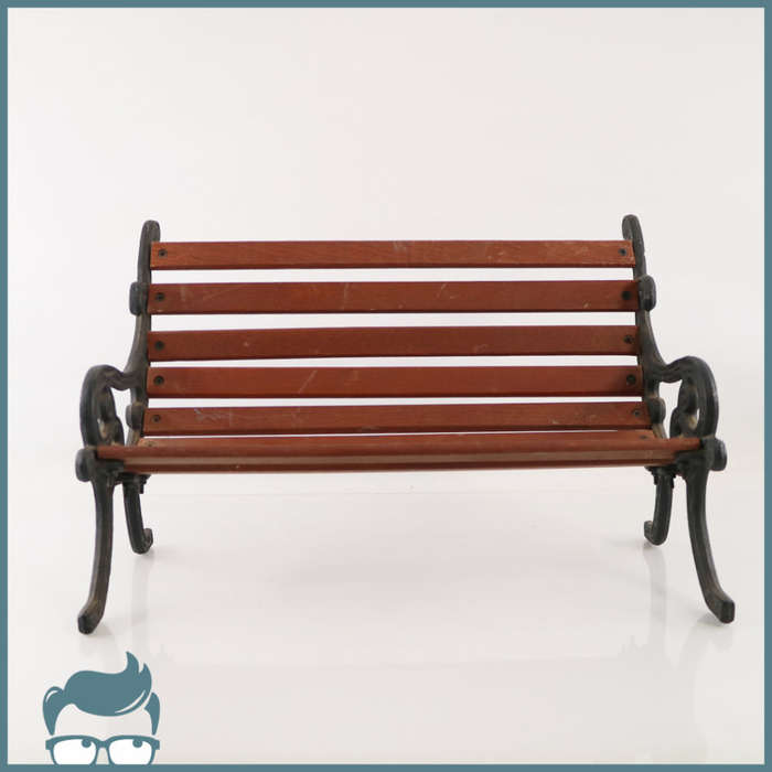 Cast Metal and Wood Plant Stool!!!