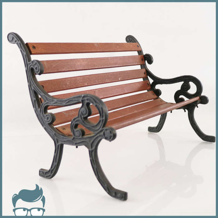 Cast Metal and Wood Plant Stool!!!