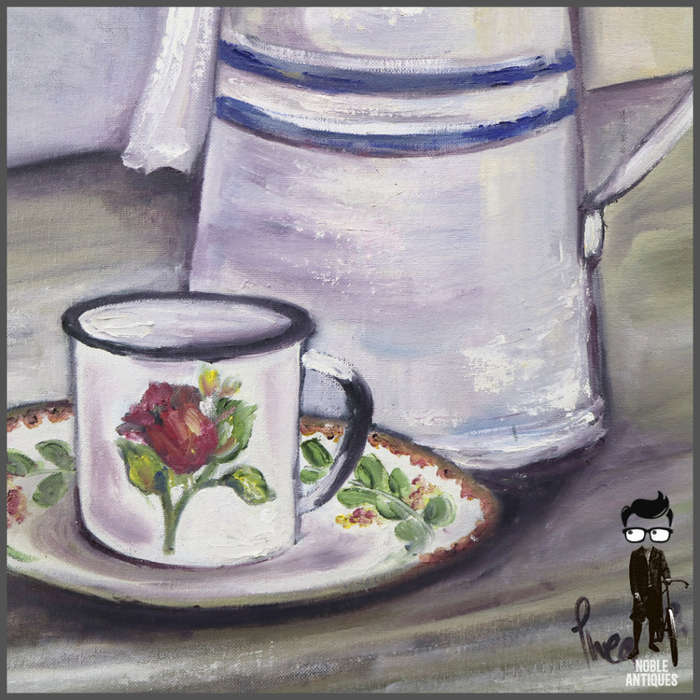 Original Oil On Board Still Life by Thea - 700mm x 400mm