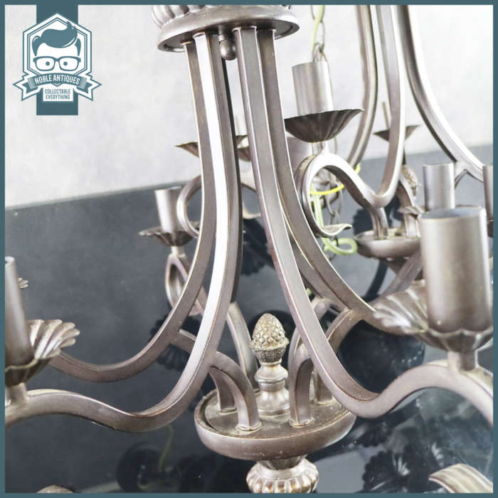 Two Large Decorative Metal and Cast Finished High Quality Chandelier, Two Available, Bid Per Item!!!
