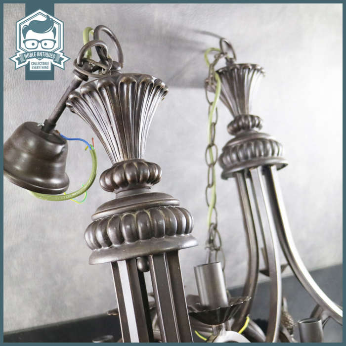 Two Large Decorative Metal and Cast Finished High Quality Chandelier, Two Available, Bid Per Item!!!