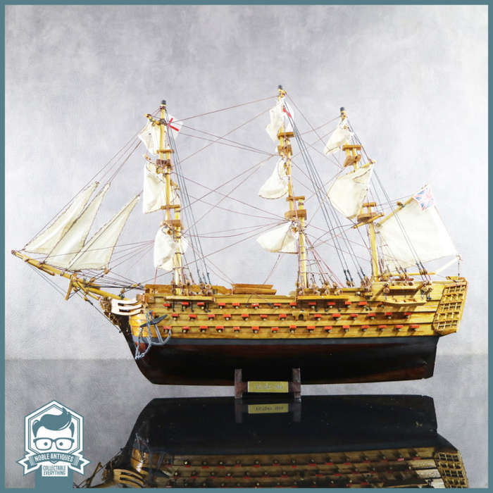 LARGE Highly Detailed 500mm Wood and Brass Handcrafted 1805 Victory Ship!!!