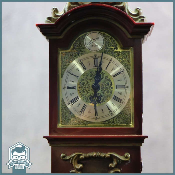 Original Vintage Schmidt 8 Day Miniature Grandfather Clock!!! Does Wind!!!