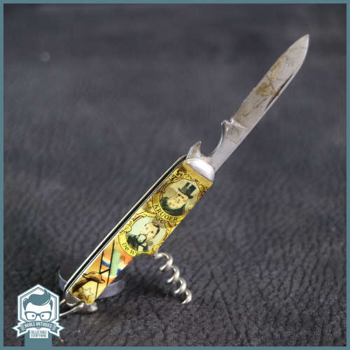 RARE Find!!! Pres. Paul Kruger and De Wet Three Color Richards Sheffield Pocket Knife!!!