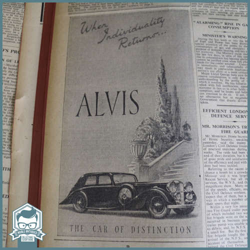 SUPER RARE!!! WWII The Times Newspaper 1943 Leater and Card Bound Collextion - 60x50cm - Over5kg
