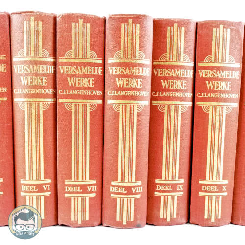 RARE!!! Original 16 Red Volume CJ Langenhoven Versamelde Werke!!!