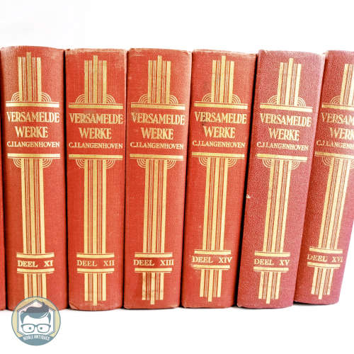 RARE!!! Original 16 Red Volume CJ Langenhoven Versamelde Werke!!!