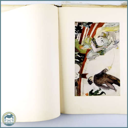 Large Original 1950`s Abrams Art book - Toulouse Lautrec With Color Plates!!!