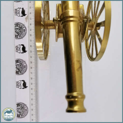 Large 35cm Solid Brass Cannon With Flint Firing Hole!!!