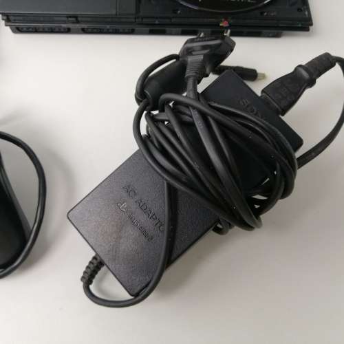 Original Playstation 2 Black Slimline Console, Remote and Game!! No TV Cable, Working!!!