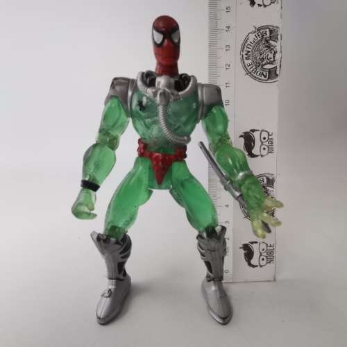 Original 1997 Shark Strap Spider Man Web Splashers Action Figure!!! 130mm Tall