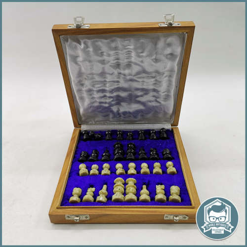 Complete StonKraft Stone Chess Game and Boxed Board Set!!!!