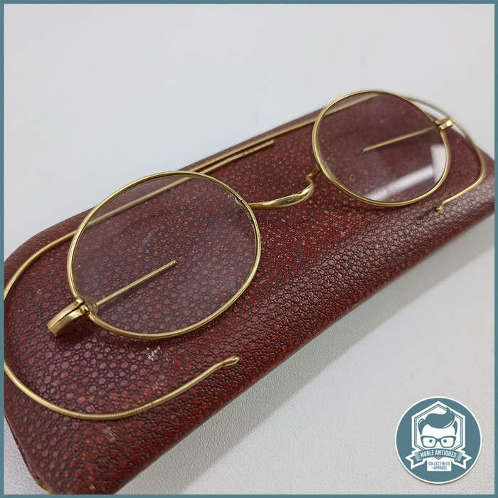 Antique 12ct. Gold Plate Spectacle Frames!!!