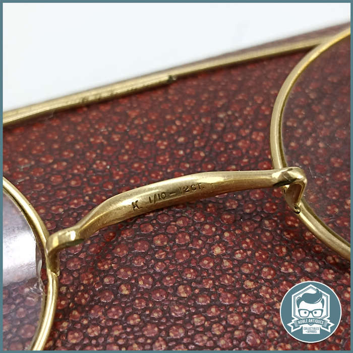 Antique 12ct. Gold Plate Spectacle Frames!!!