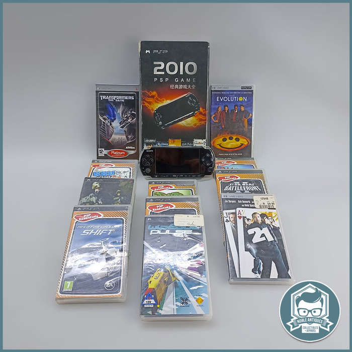 SONY PSP Console and Game Collection, No Battery or Power Supply!!!!