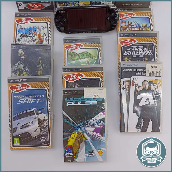 SONY PSP Console and Game Collection, No Battery or Power Supply!!!!