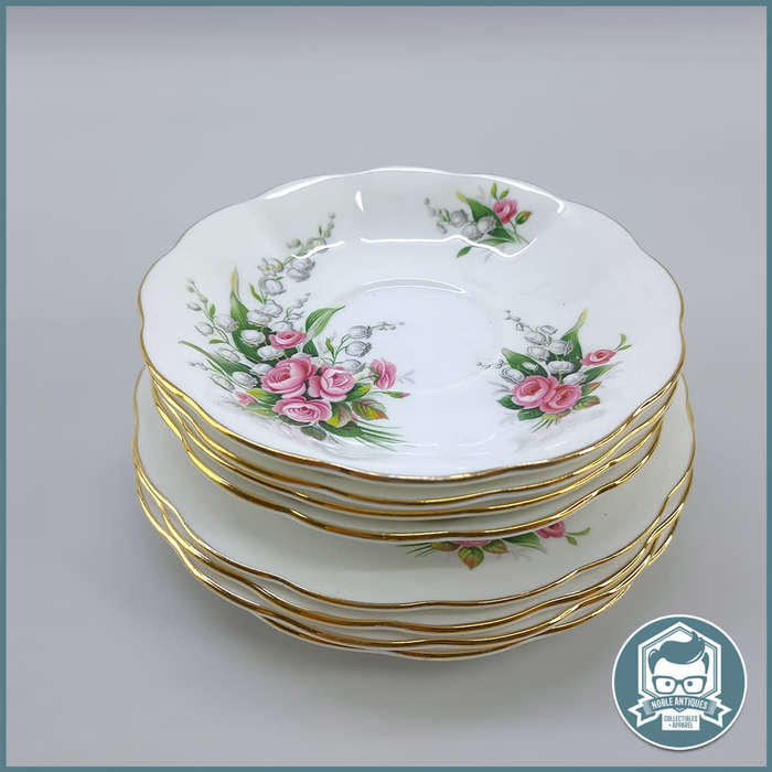 Original Royal Albert `Lily of the Valley` Trio 8 Plate Collection!!!