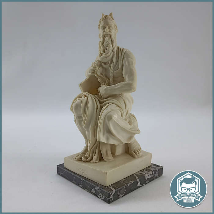 Vintage Michelangelo Mosé Sculpture Signed by A. Santino!!!
