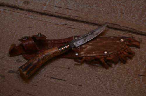 Small Antique Pocket knife with bone handle made in Germany