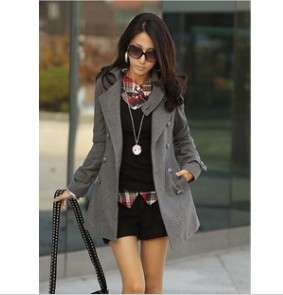 Middle long woolen coat, overcoat, winter jacket, warm, 3 colors. Special