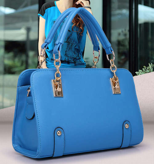 Beautiful multi-fuction ladies handbag. Sky blue color.Stock in ZA