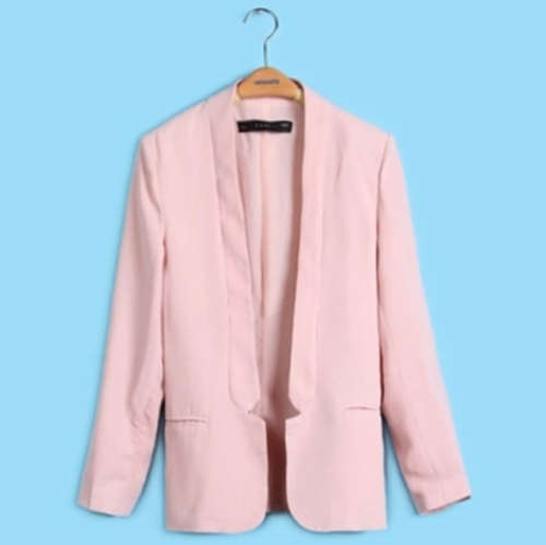 designed chiffon material summer blazer and jacket. Color pink. Size 34 and 36. Stock in ZA