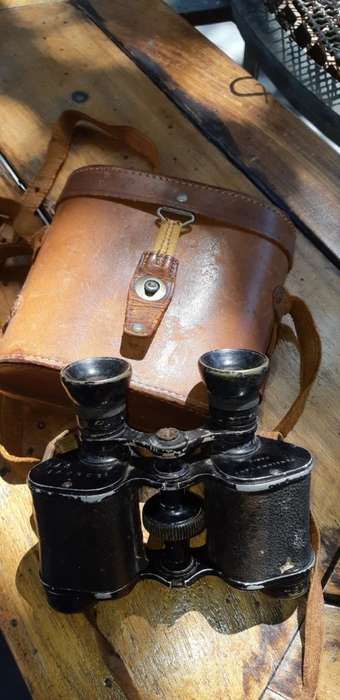 Vintage Binoculars in original leather casing