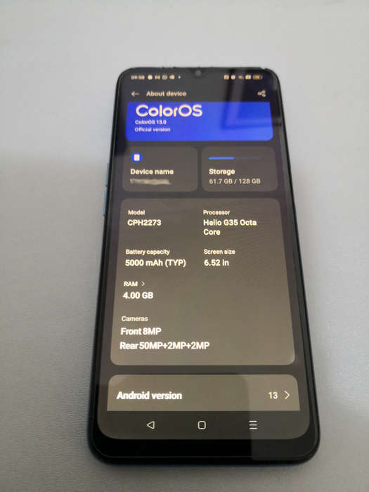 OPPO A54s  CPH 2273 with accessories  for mobile phone