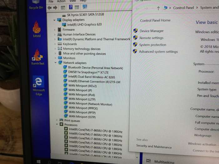 (HyperBook) Dell Latitude 7490 Core i7-8650U/ 512GB SSD/ 16GB DDR4L/ UHD 620/ FHD / Warranty 2022