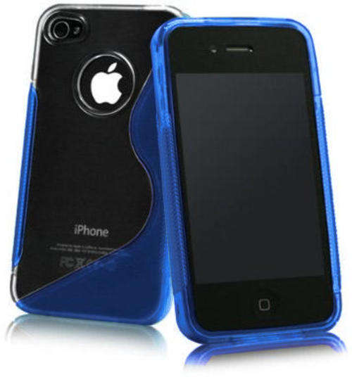 New S-line Blue Case for iPhone 4 and iPhone 4S