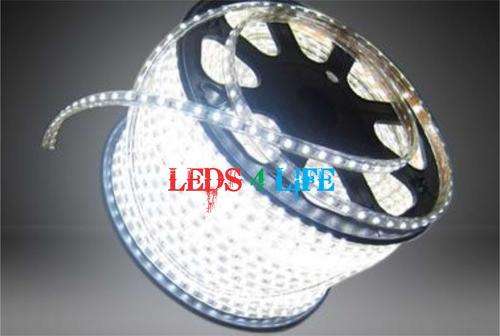 BULK SALE OF R180.00 FOR 5 METERS - 240vac COOL WHITE WATERPROOF LED STRIP LIGHT 4.8Watt per meter