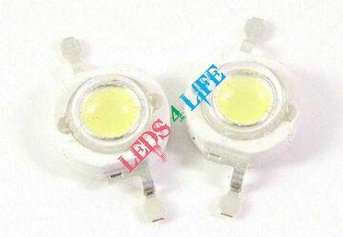 1 WATT WHITE 6000K ***110 LUMENS*** LED CHIP ***EPISTAR*** - R2.00 each